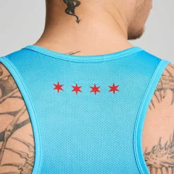 Saucony Chicago Stopwatch Graphic Singlet< Tops