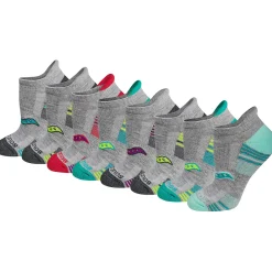 Saucony Glory Performance No Show Tab 8-Pack Socks<Women Accessories