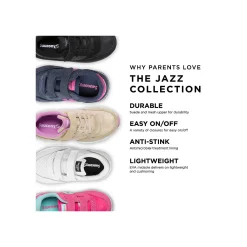 Saucony Jazz Hook & Loop Sneaker<Kids Girls